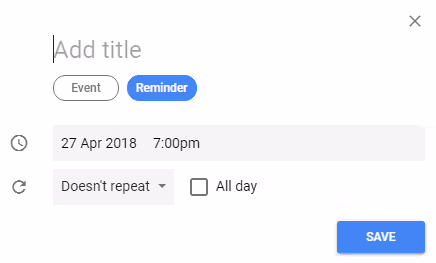 set calendar reminders