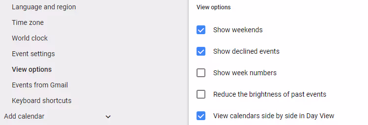 See Declined Events in Google Calendar