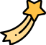 Shooting star icon