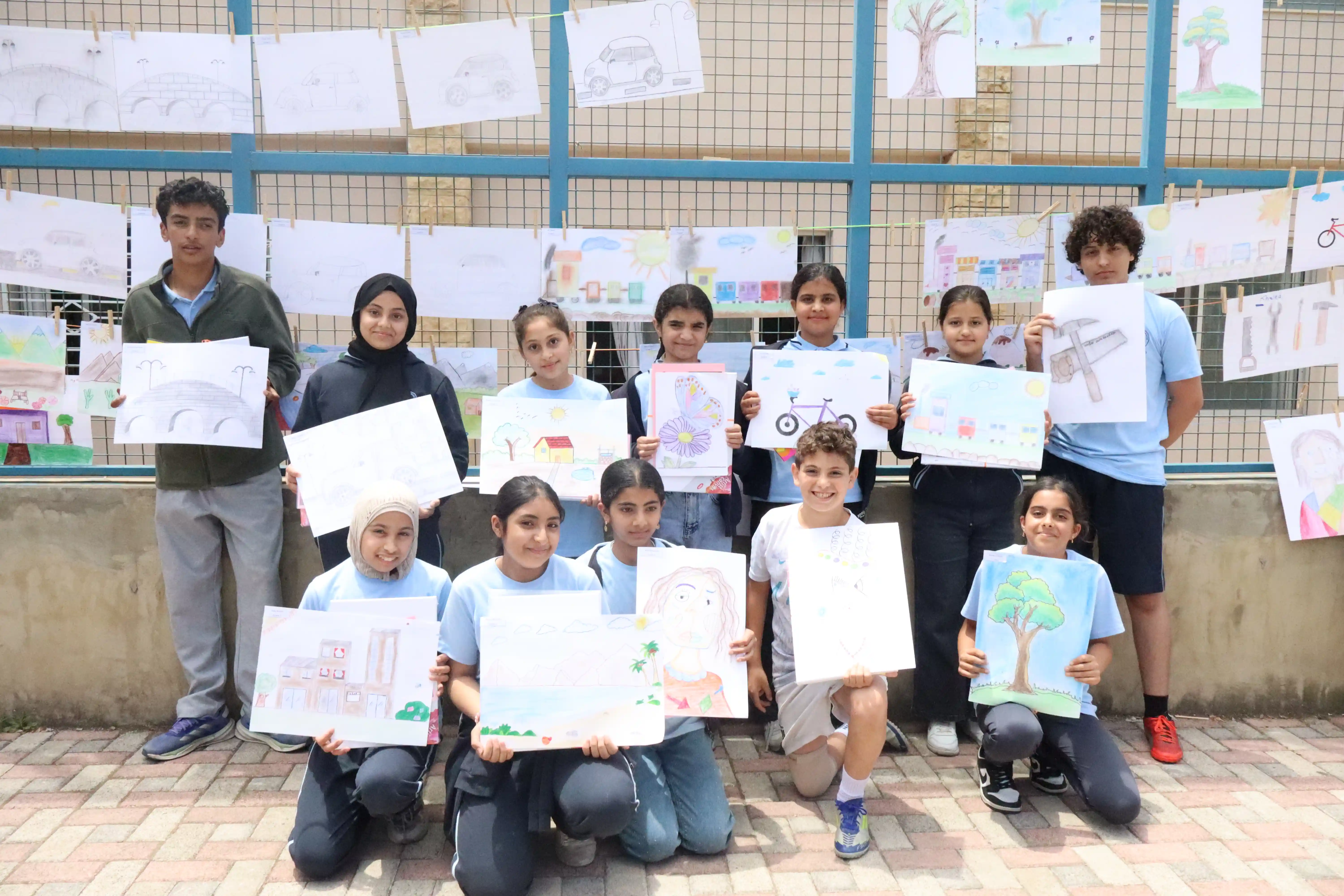 Yasmine and her classmates displaying God's truth: I am Art