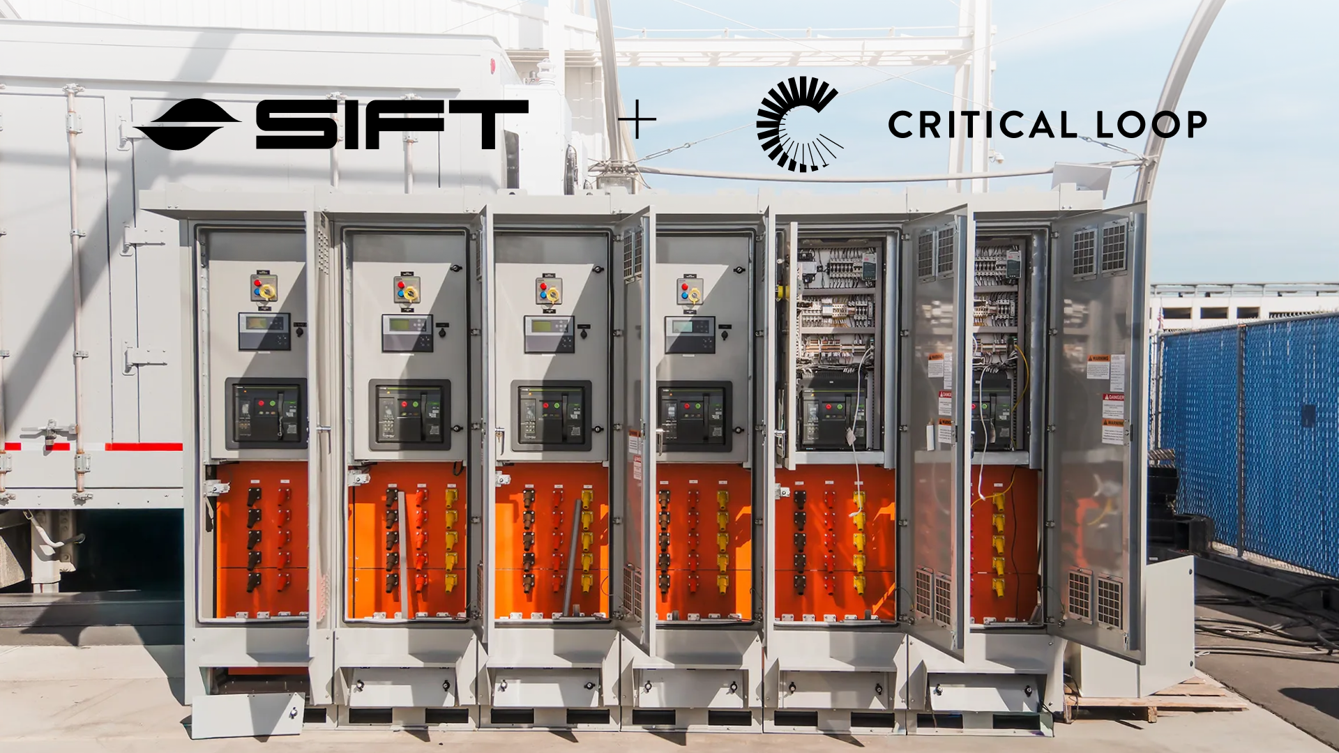 Image of a utility box with the Sift and Critical Loop logos overlaid