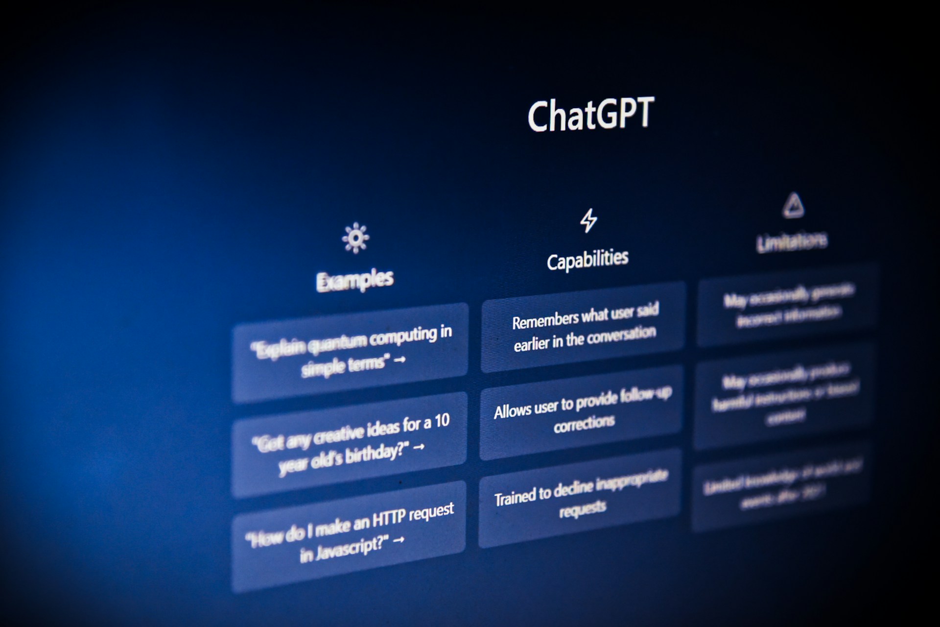 chatgpt screen on a laptop