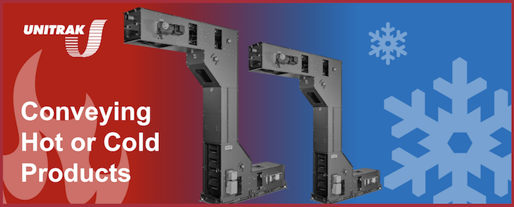 Continuous Bucket Elevators for Handling Hot or Cold Products