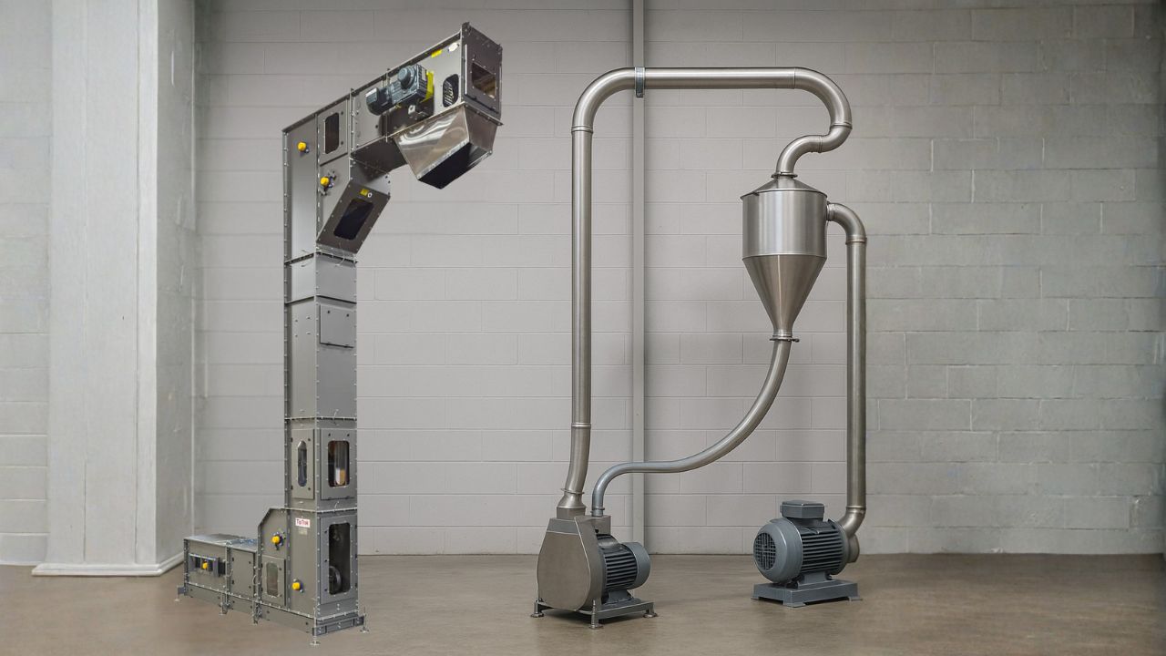 Comparing Bucket Conveyors and Pneumatic Conveyors For Dry Bulk Solids And Powders