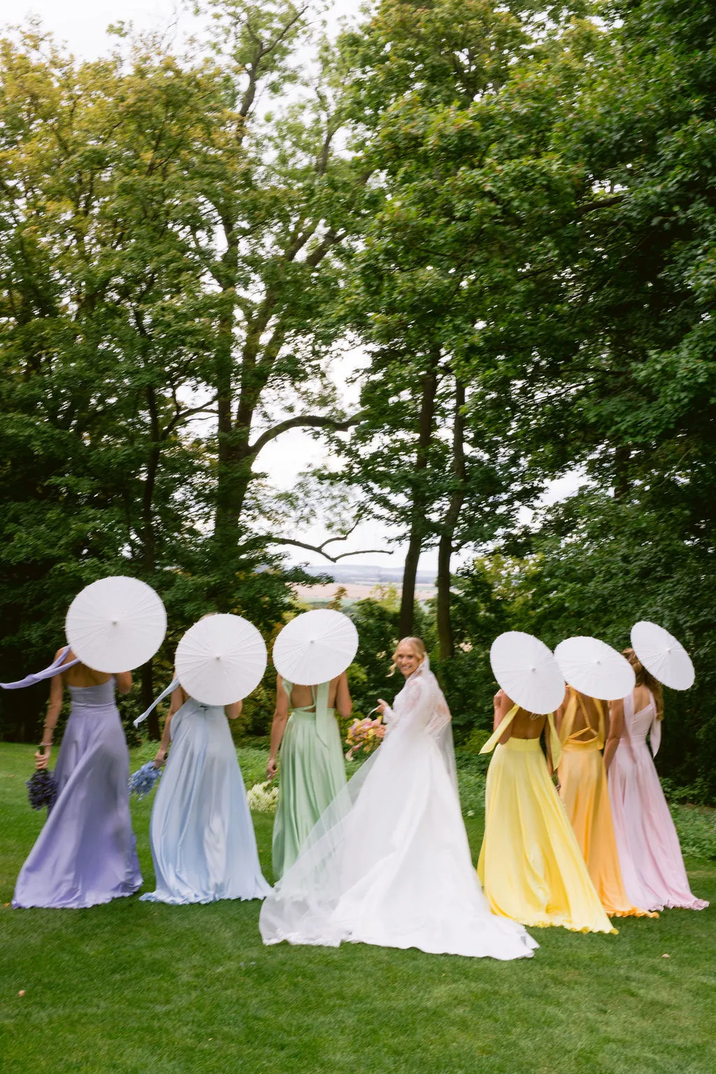 Bridesmaids at Chateau Mcely