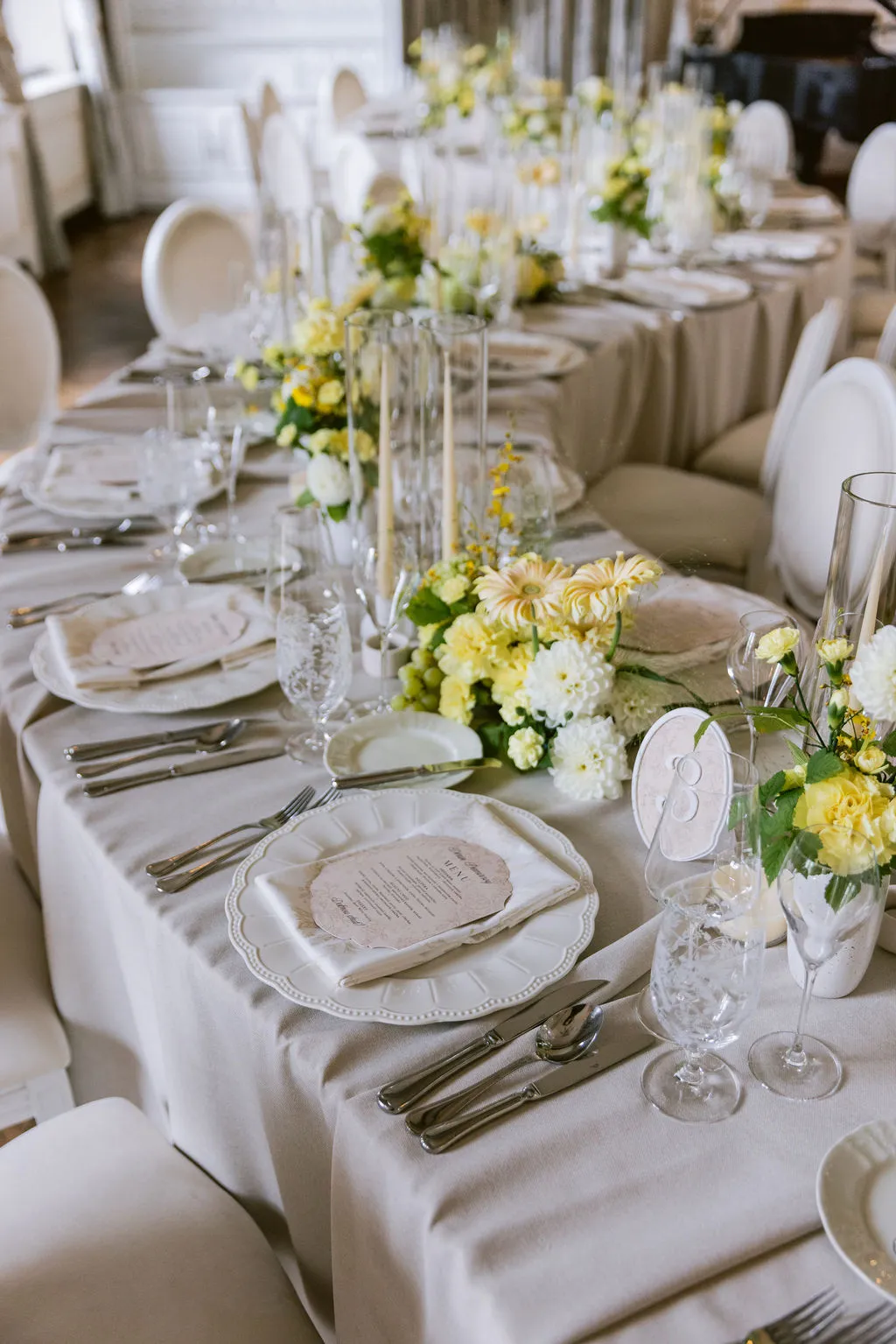 wedding reception at Chateau Mcely