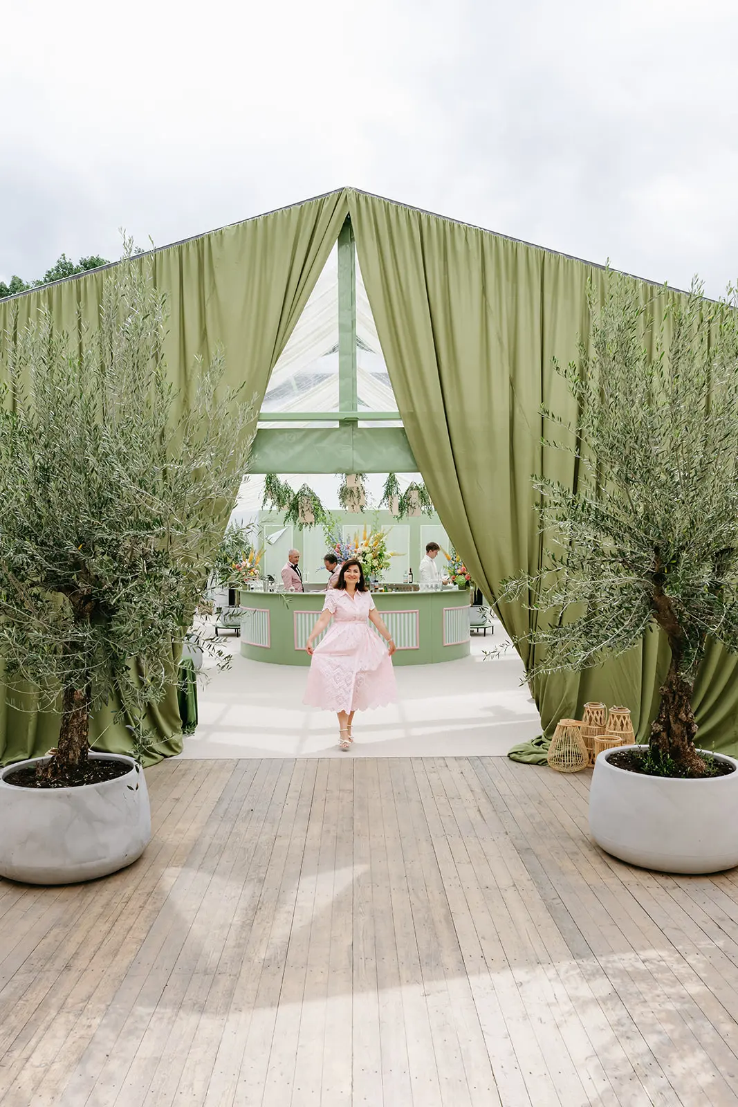 Wedding marquee at Chateau Mcely