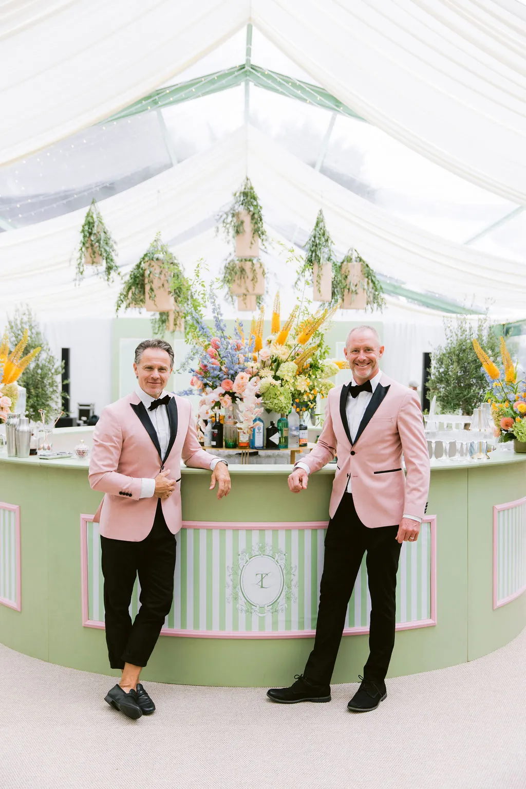 Wedding bartenders at Chateau Mcely