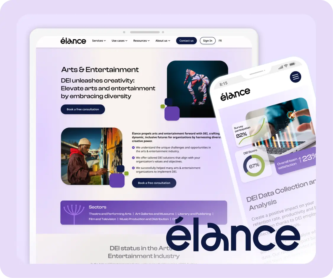 Elance EDI Capture d'écran du site