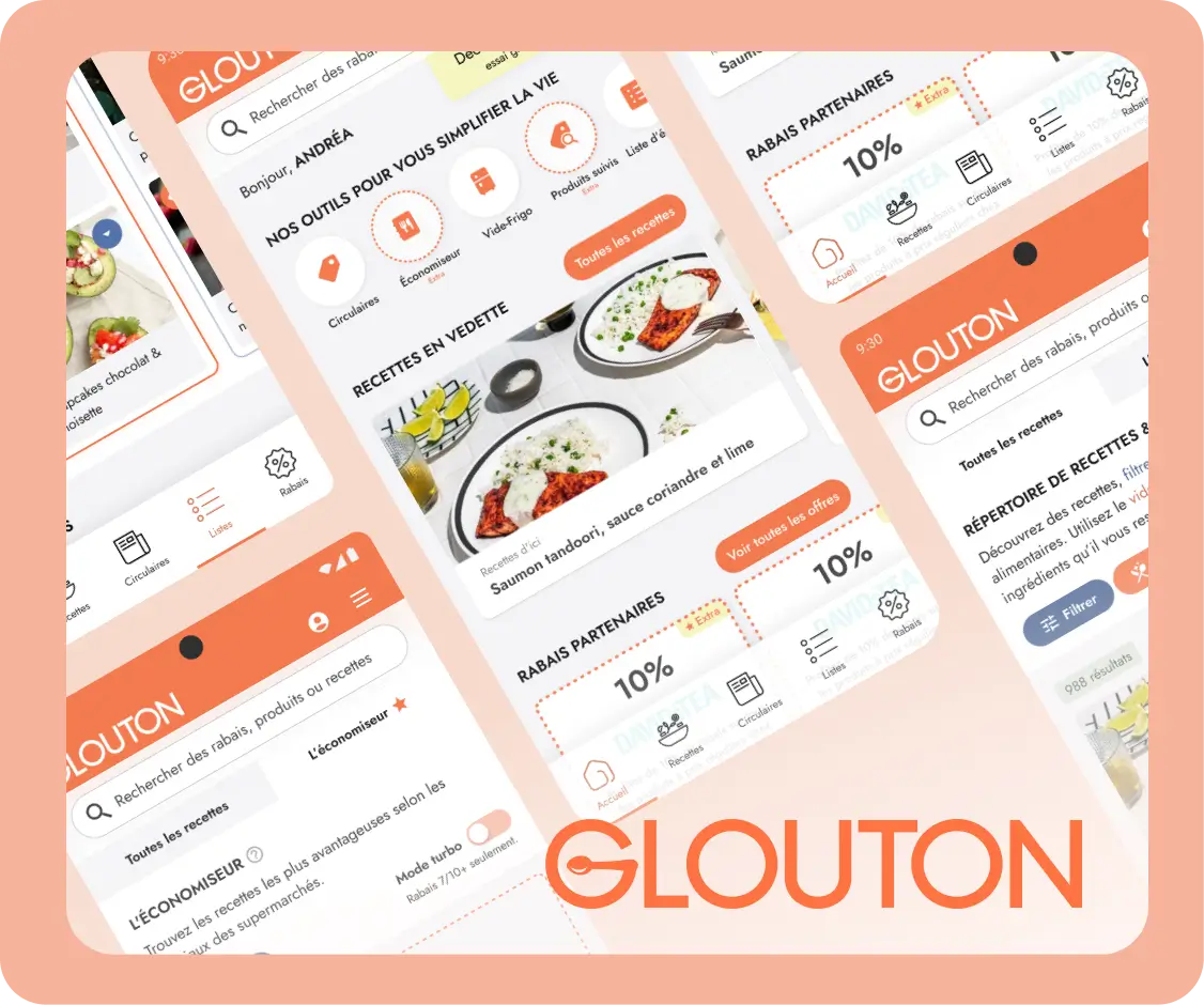 Projet - Maquette et prototypage de l'application Glouton