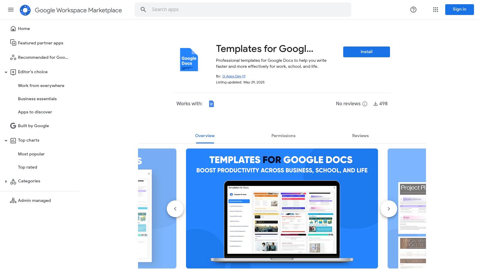 Google Workspace Marketplace