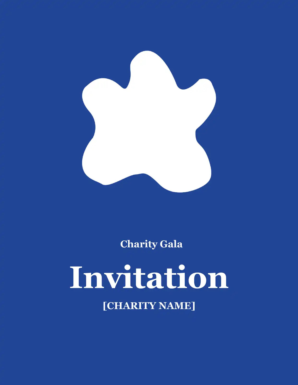 Charity Gala Invitation Event Template