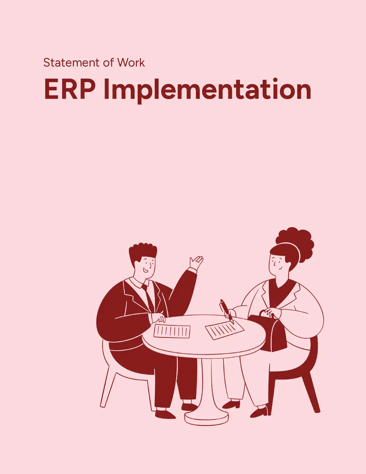 ERP Implementation Statement of Work Statements of Work Template