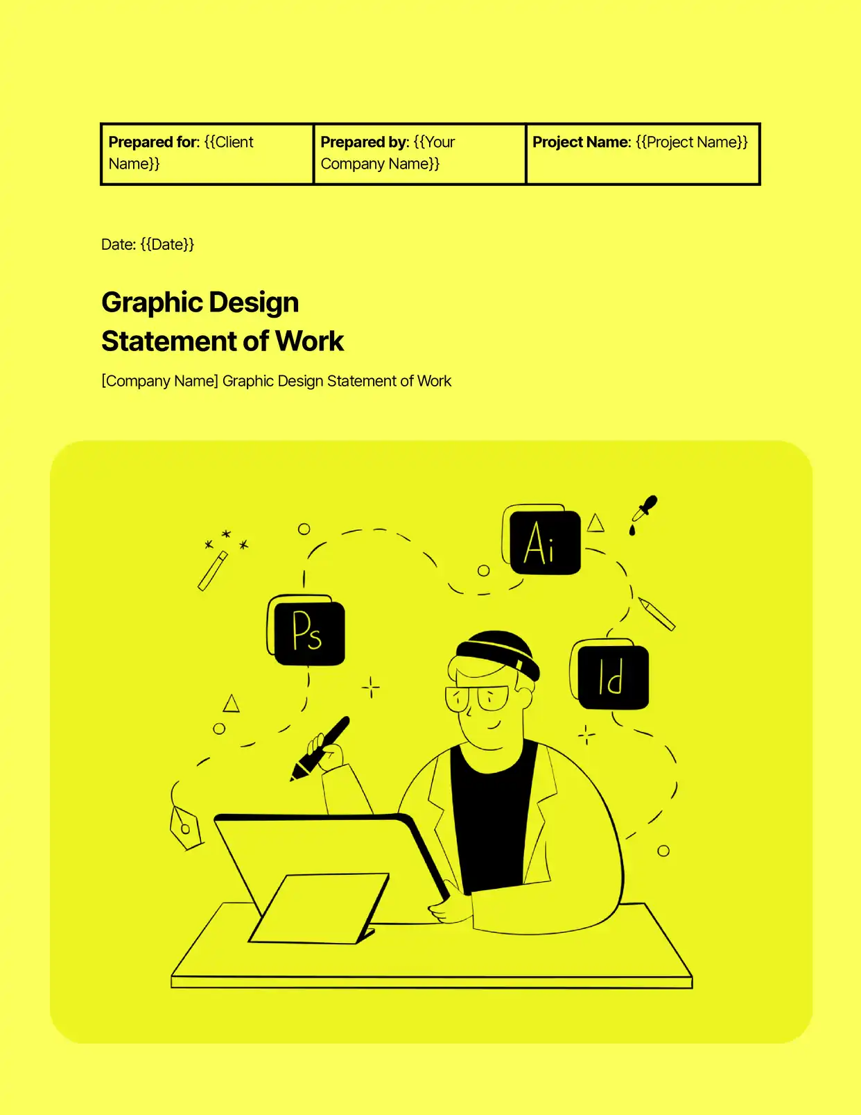 Graphic Design Statement of Work Statements of Work Template