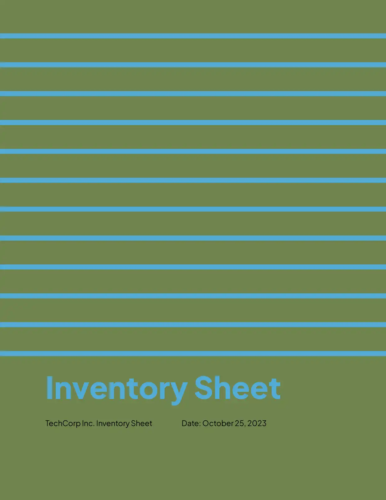Inventory Sheet Sheets Template