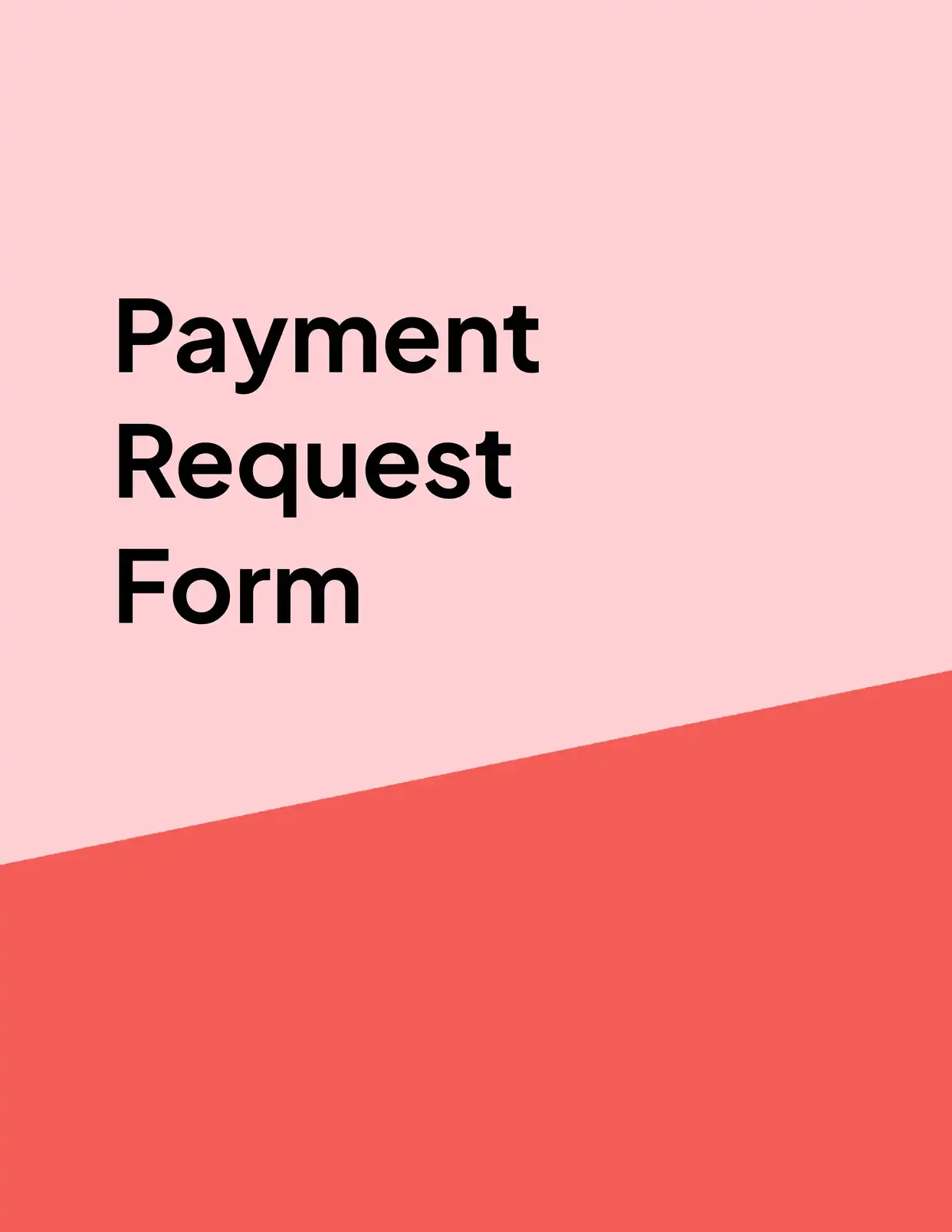 Payment Request Form Requests Template