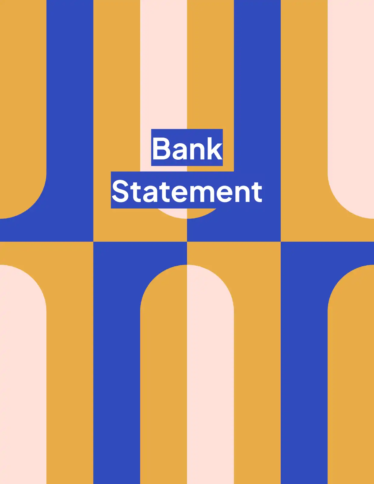 Bank Statement Statements Template