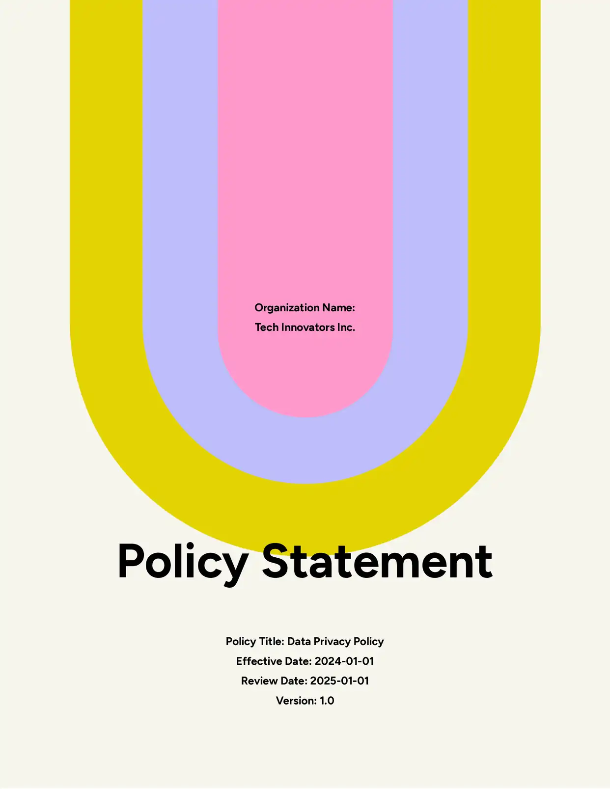 Policy Statement Statements Template