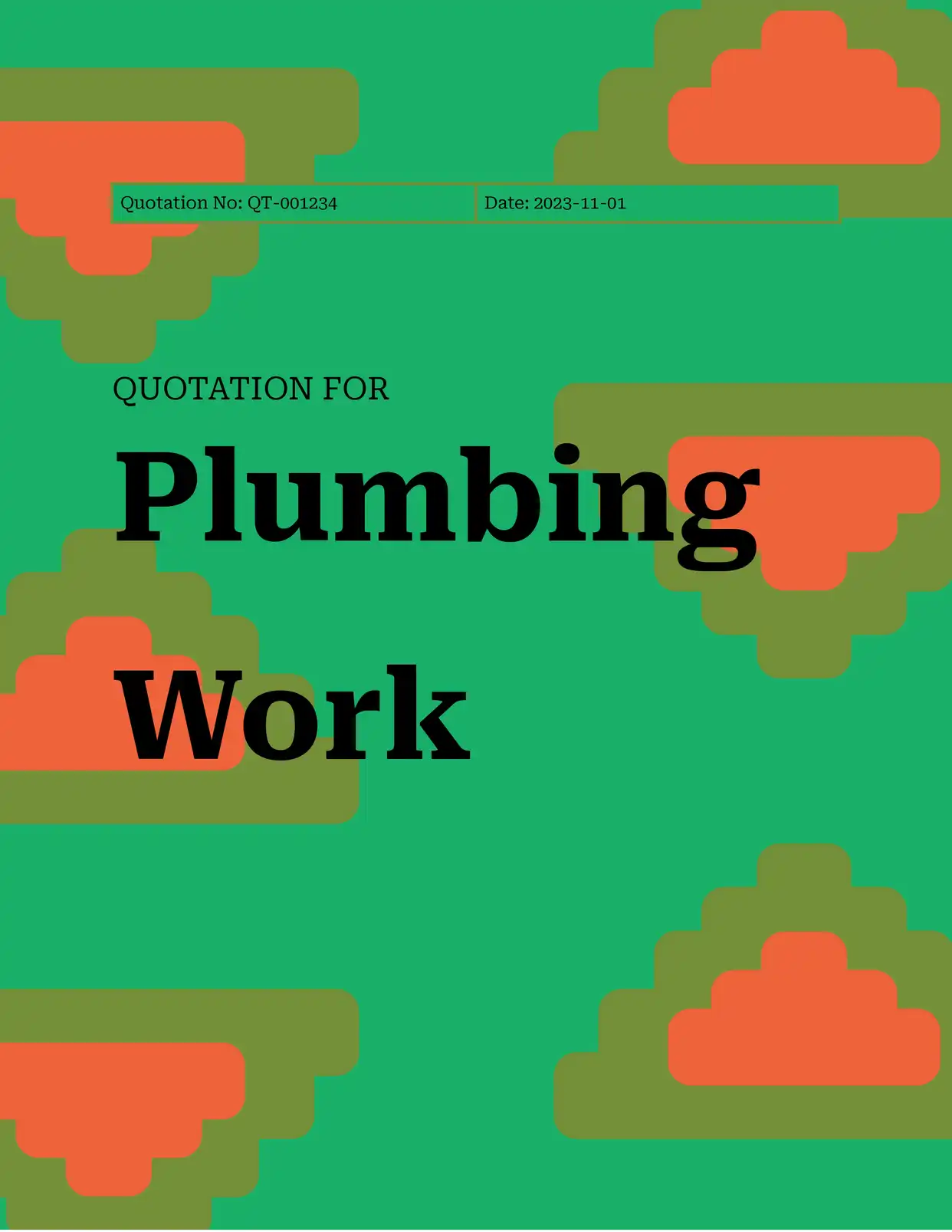 Quotation for Plumbing Work Quotations Template
