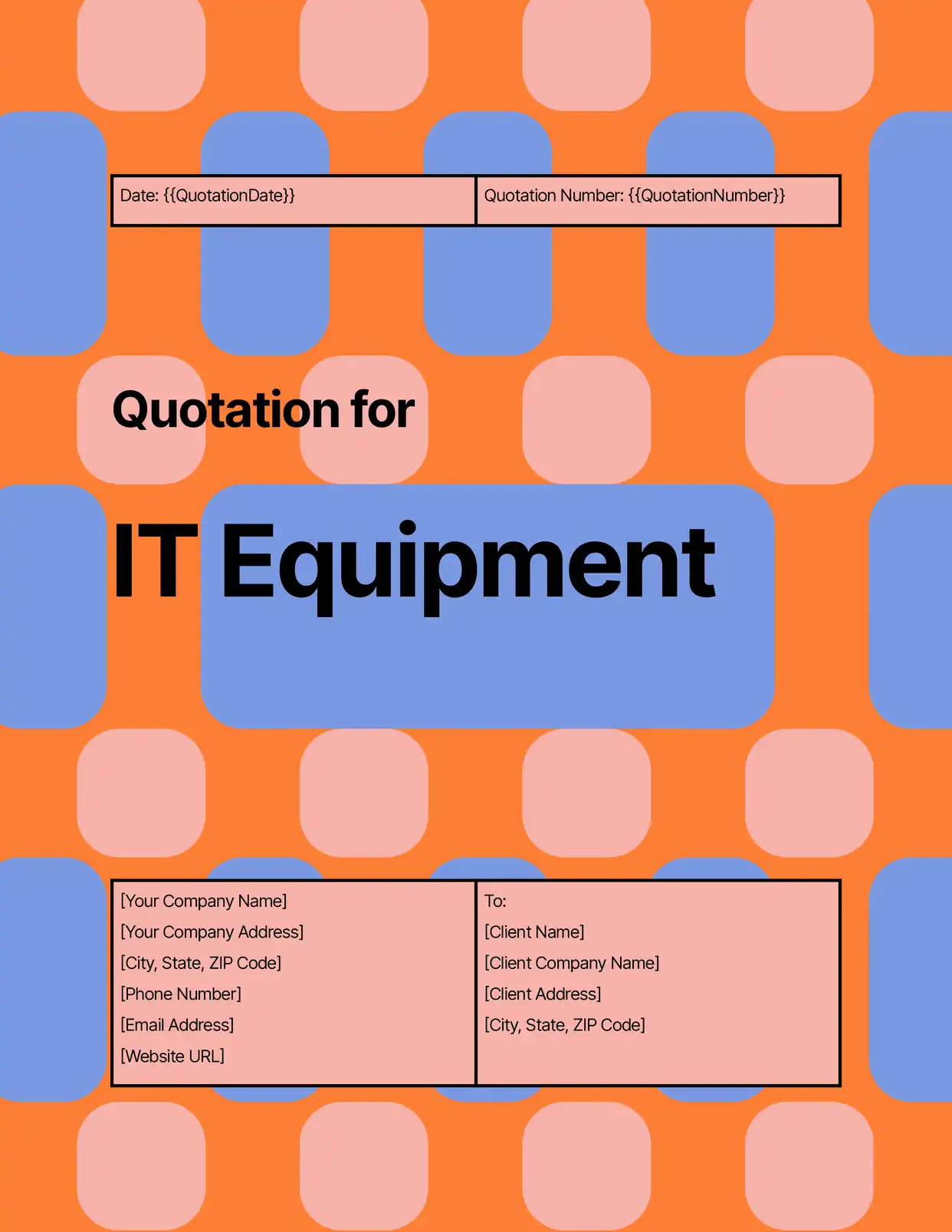 Quotation for IT Equipment Quotations Template