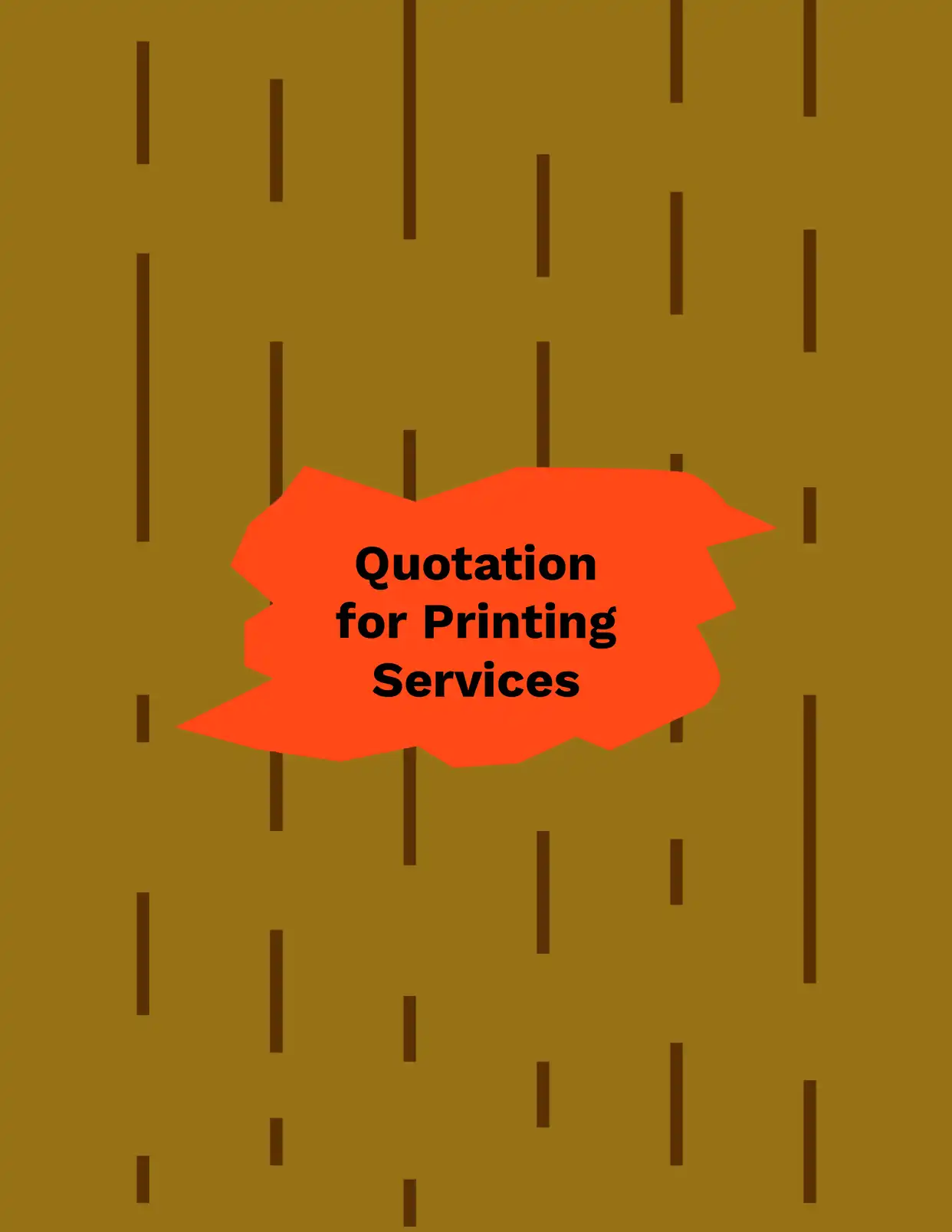 Quotation for Printing Services Quotations Template
