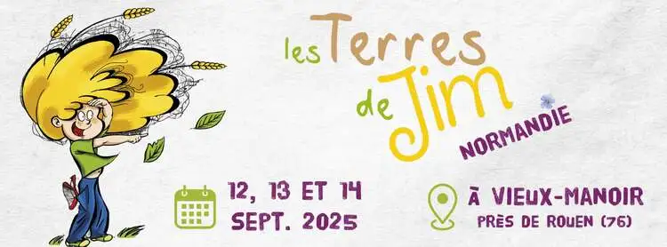Afiche officielle du Salon Les Terres de Jim 2025