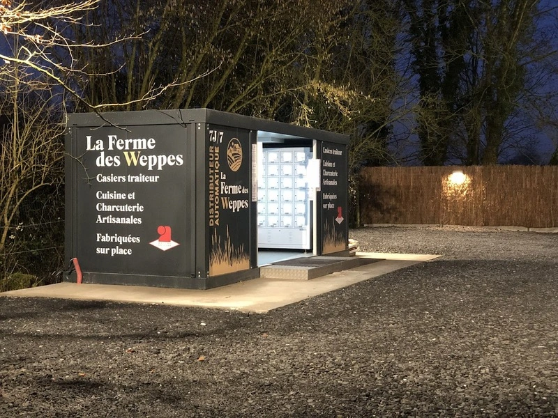 Casiers réfrigérés pour traiteur - Exemple de La Ferme des Weppes