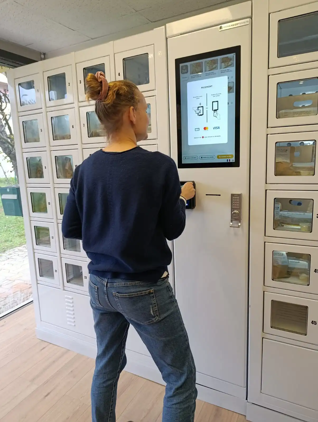 Prise de commande sur place.