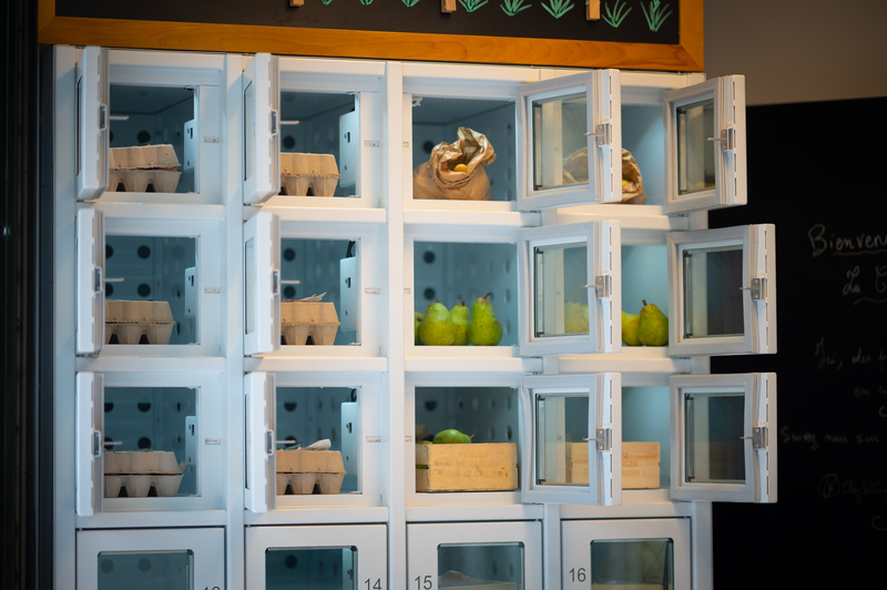 Les casiers automatiques sont fabriqués en acier inoxydable SS304.