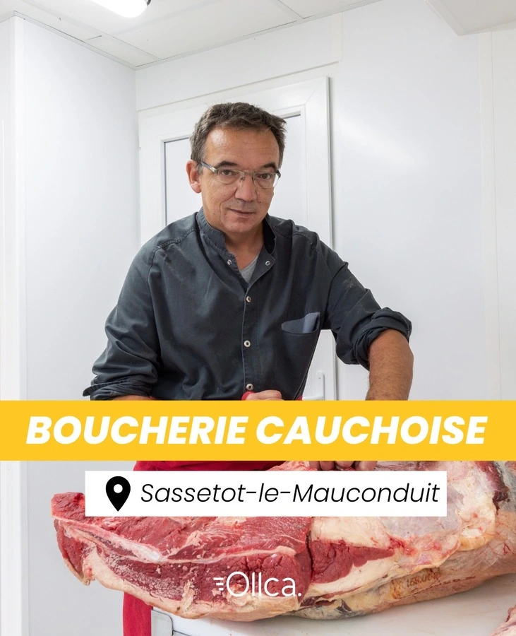 Christophe Vom Hoevel, boucher et gérant de la boucherie Cauchoise.