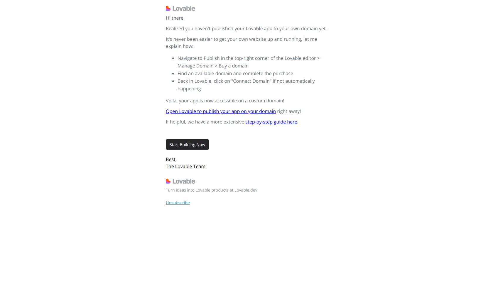 Lovable email 09