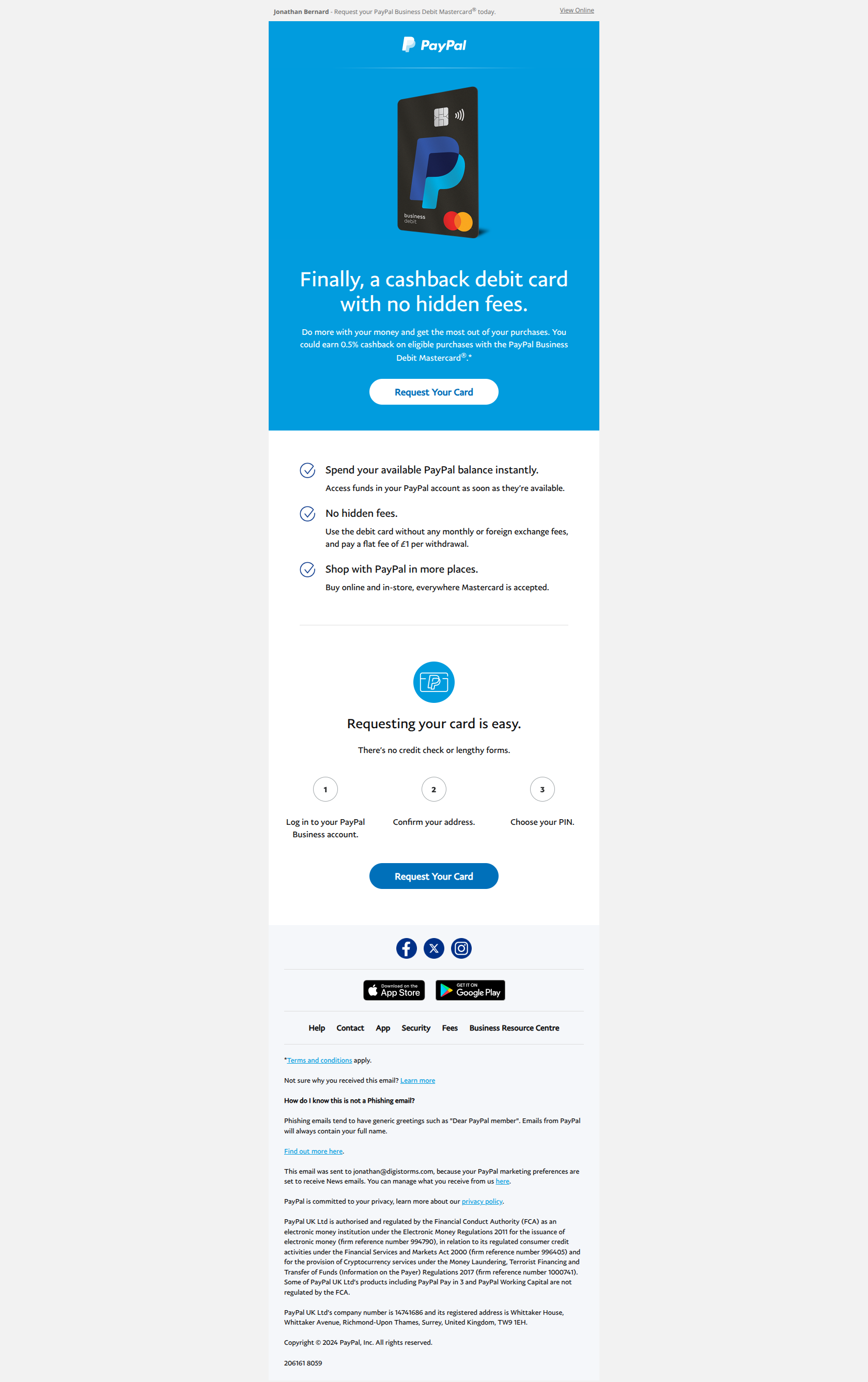 from Paypal