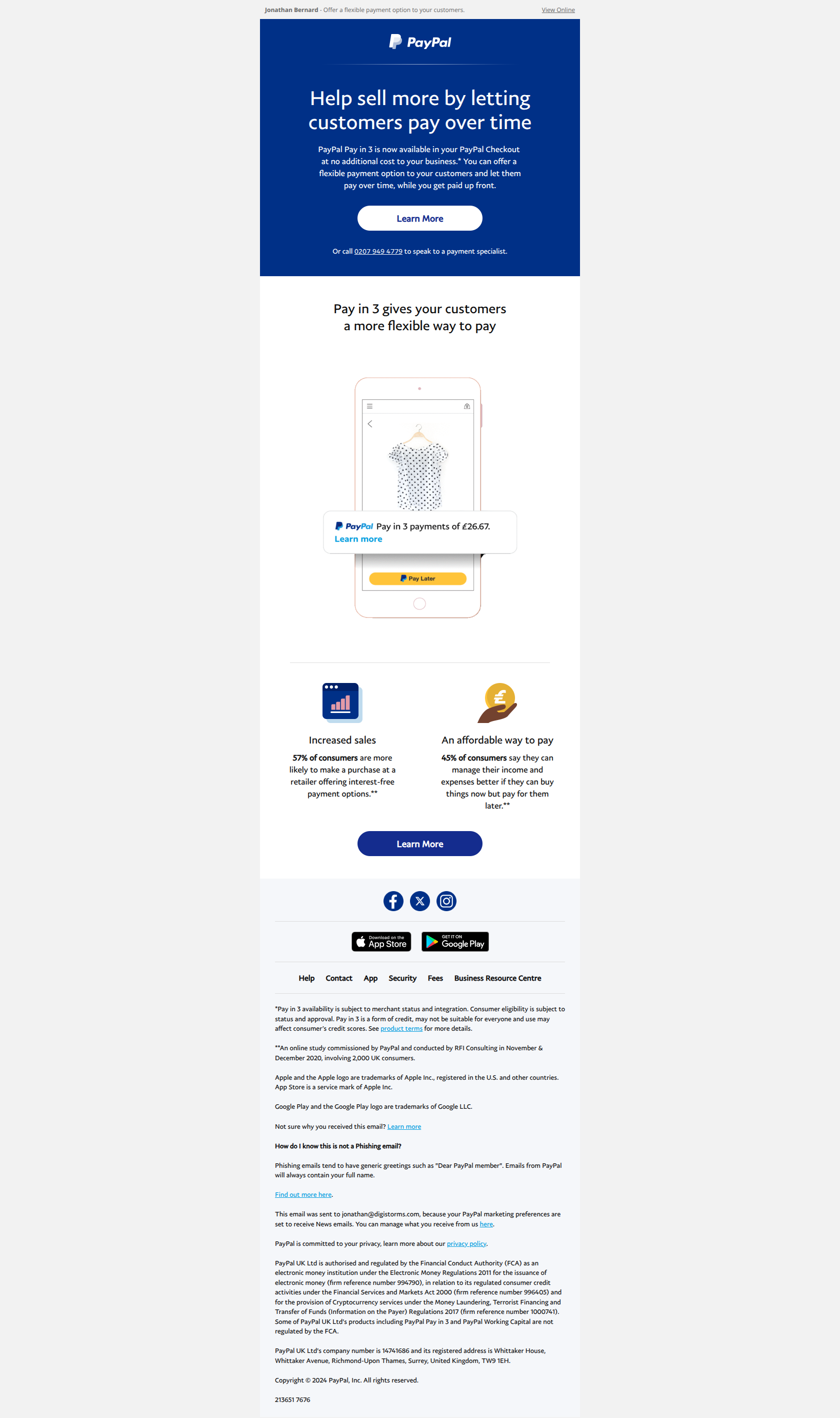 from Paypal