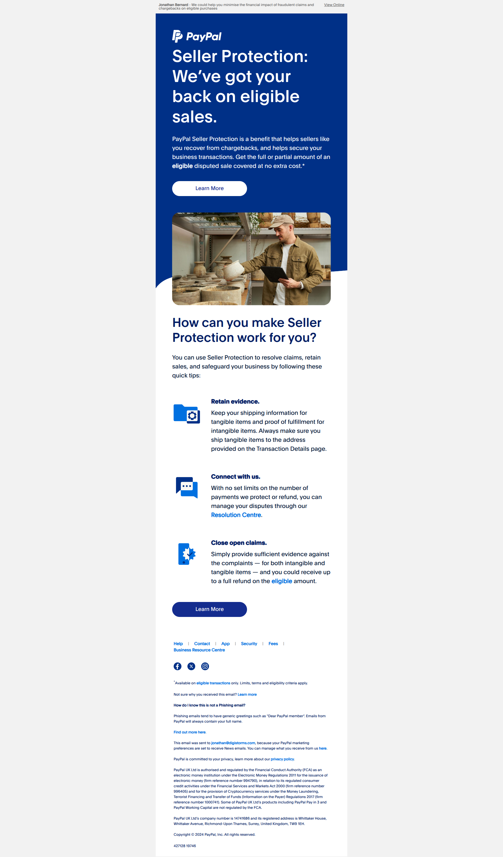 from Paypal