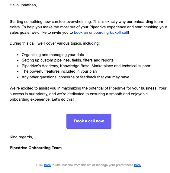 Product Update email example from Notion