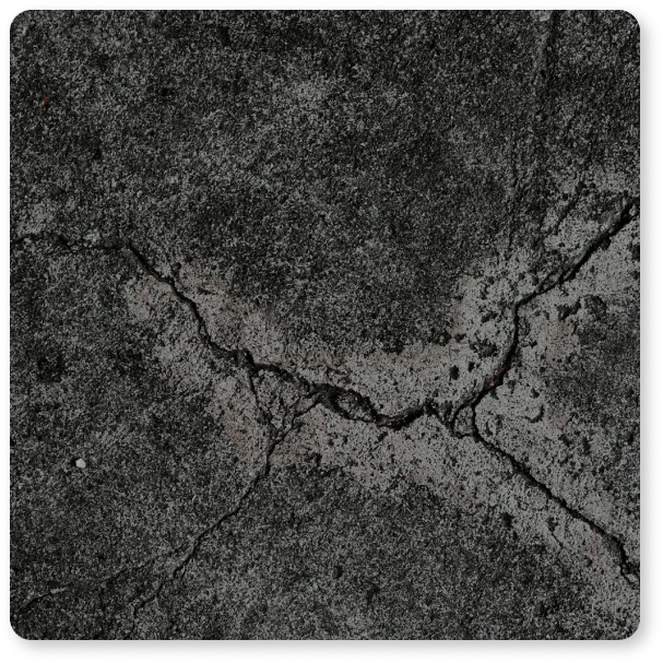 close up of cracked concrete