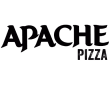 Apache Pizza brand logo.