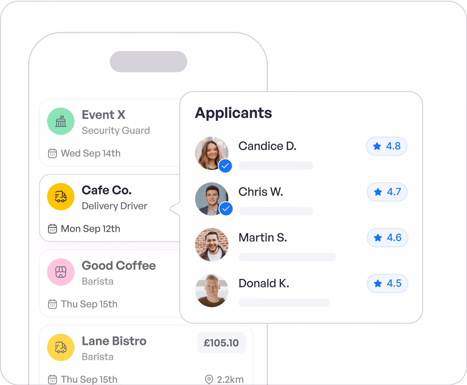 short-term staff management platform