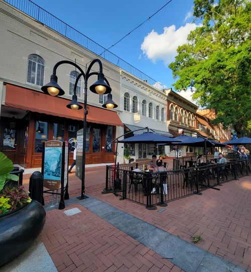 Outdoor seating area