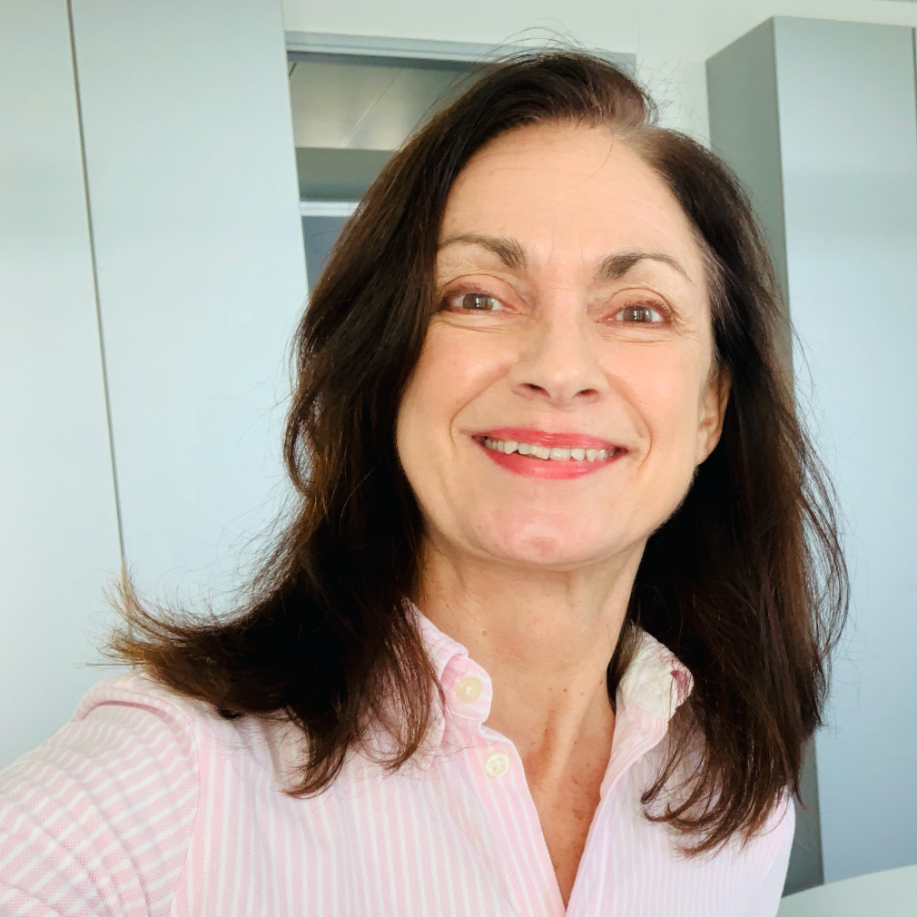 Woman smiling at camera
