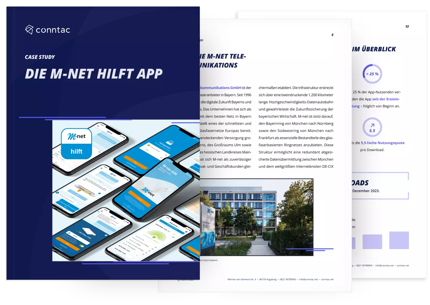 Aufgefächerte Case Study - Die M-net hilft App
