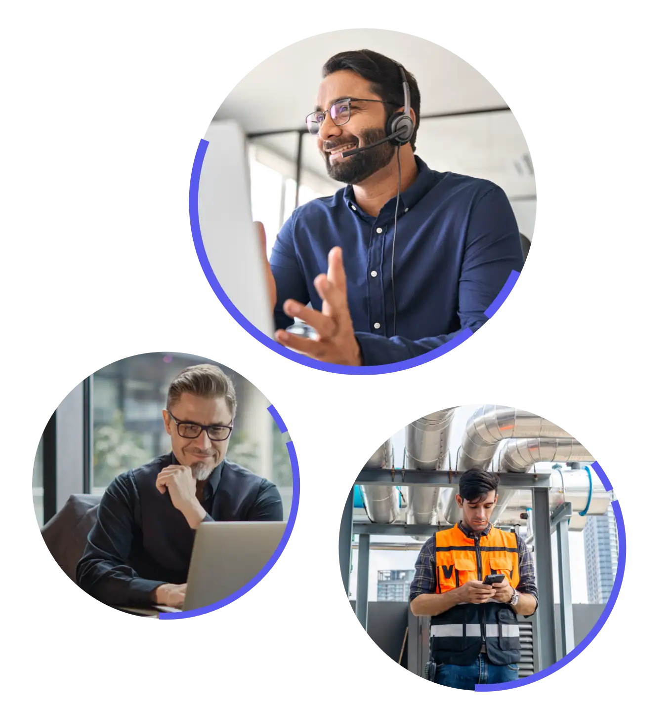 Frau tippt Informationen in ihr Smartphone