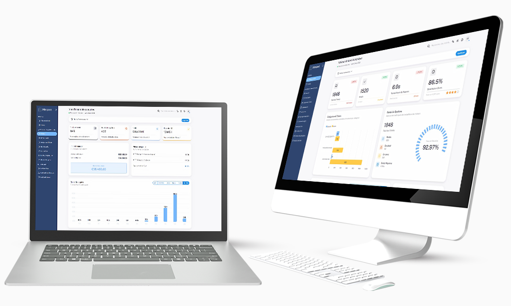 Captures d’écran d’AImpact, solution de gestion de tickets N1 pilotée par IA créée par Sinorfi
