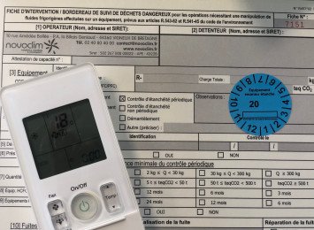 bon d'intervention entretien de pompe a chaleur par Novoclim