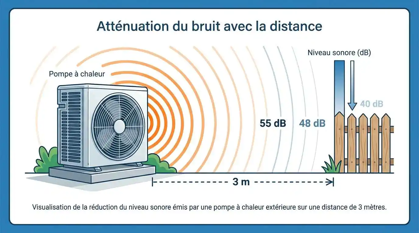pompe à chaleur bruit réglementation