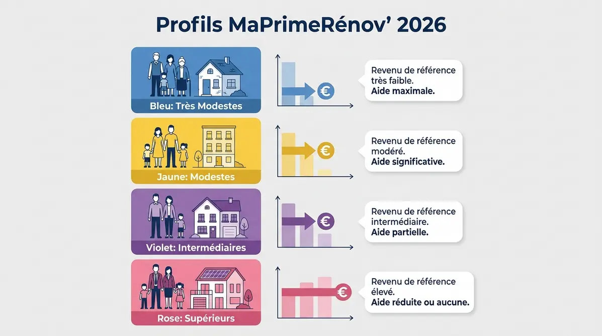 Schéma MaPrimeRénov 2026 barème