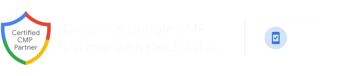 Didomi is a Certified Google CMP Gold Partner
