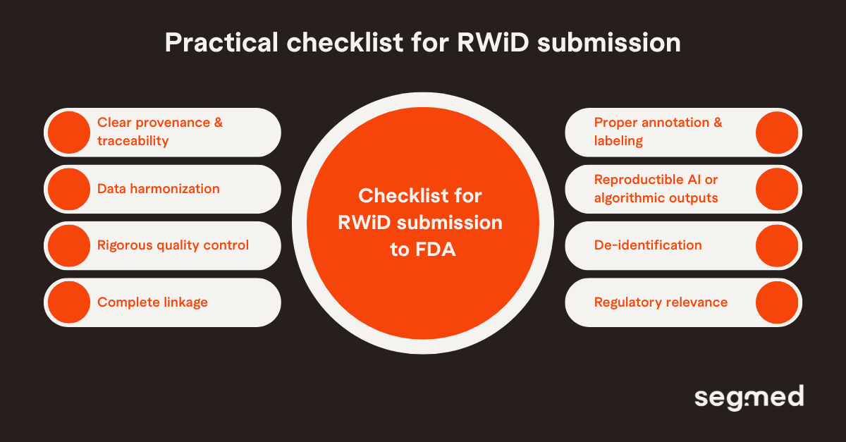 Segmed: Practical checklist for RWiD submission