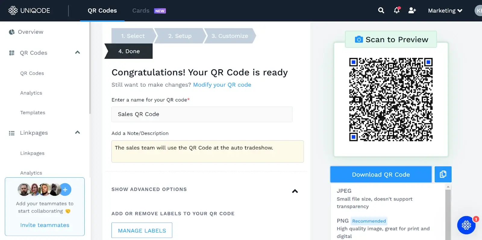 Download the QR Code Image for vCard