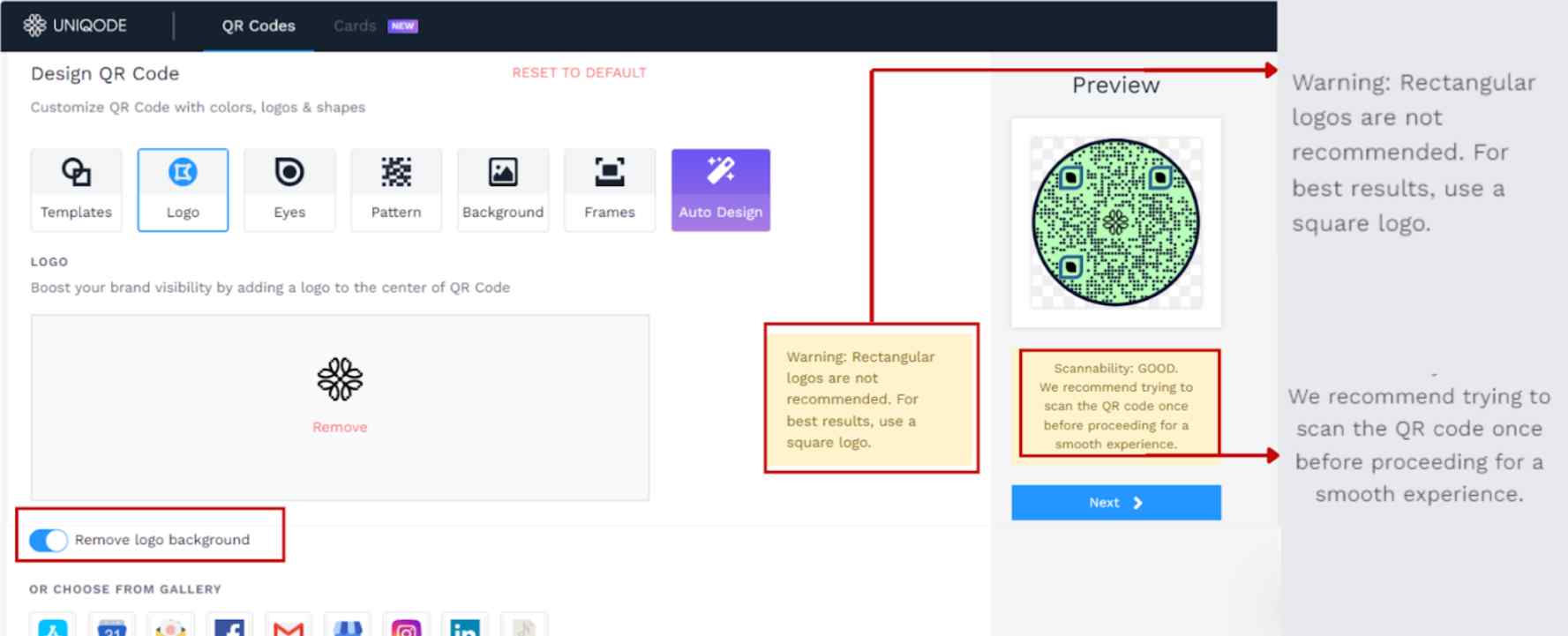 Uniqode’s QR Code maker shows real-time insights to improve Logo Qr Code